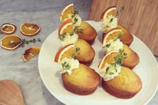 Cake recipes: how to make Orange, thyme and olive oil friands