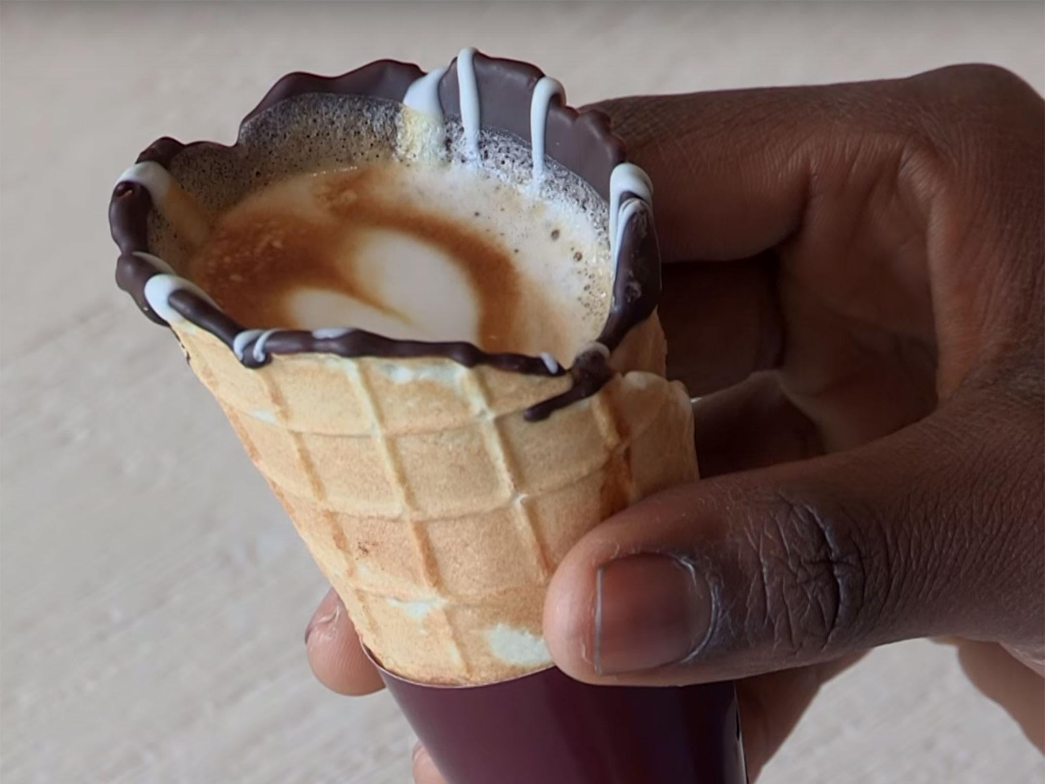 The time-bomb coffee in a cone