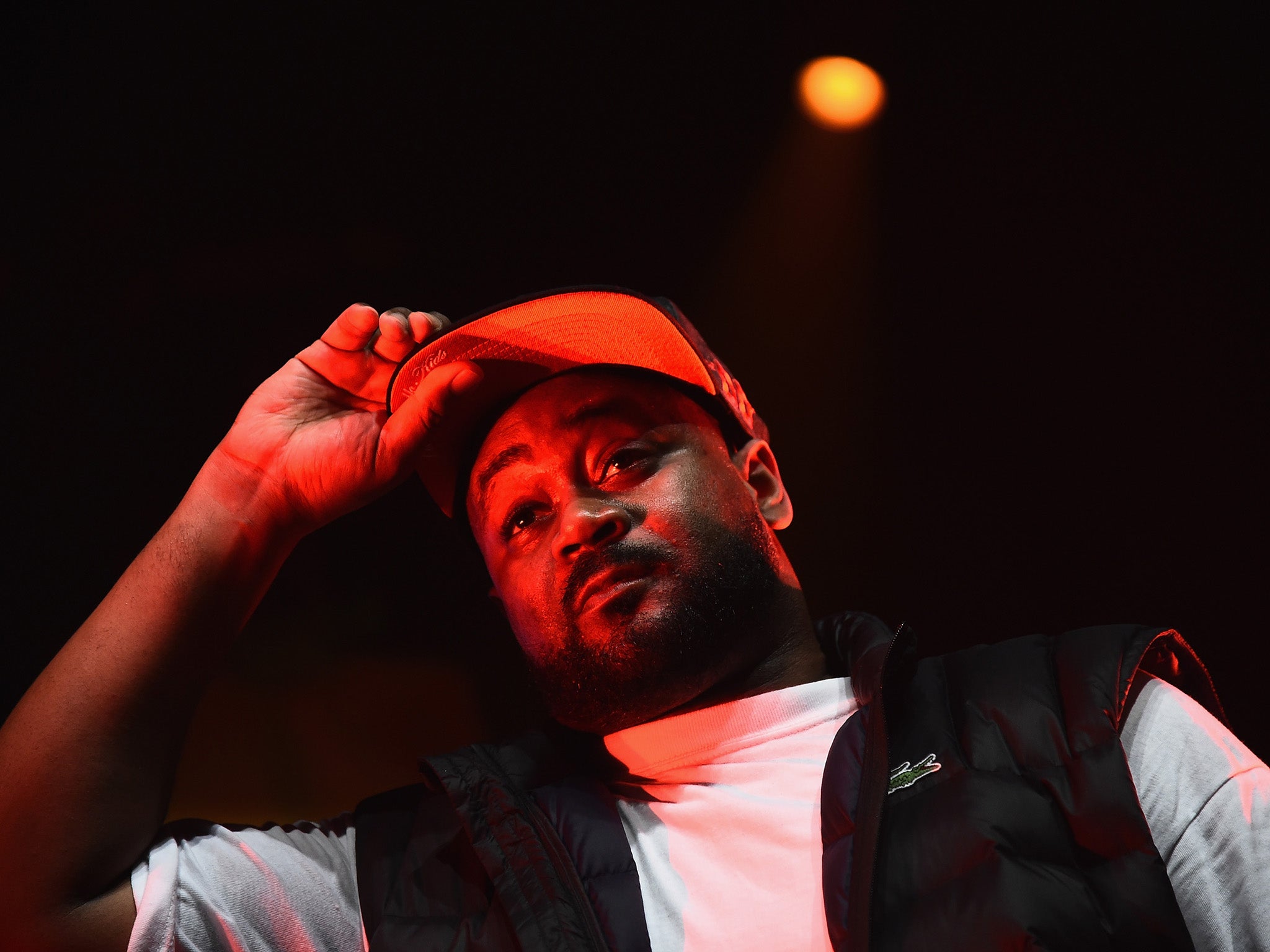 Ghostface Killah was performing in Stockholm when the man rushed on stage and slashed at a security guard (file photo)