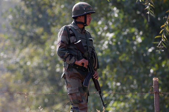 Indian officials claimed soldiers had targeted military camps