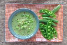 A recipe for sugar snap, watercress and avocado soup