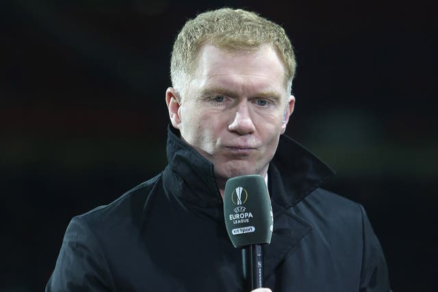 Scholes played for Manchester United for his whole career