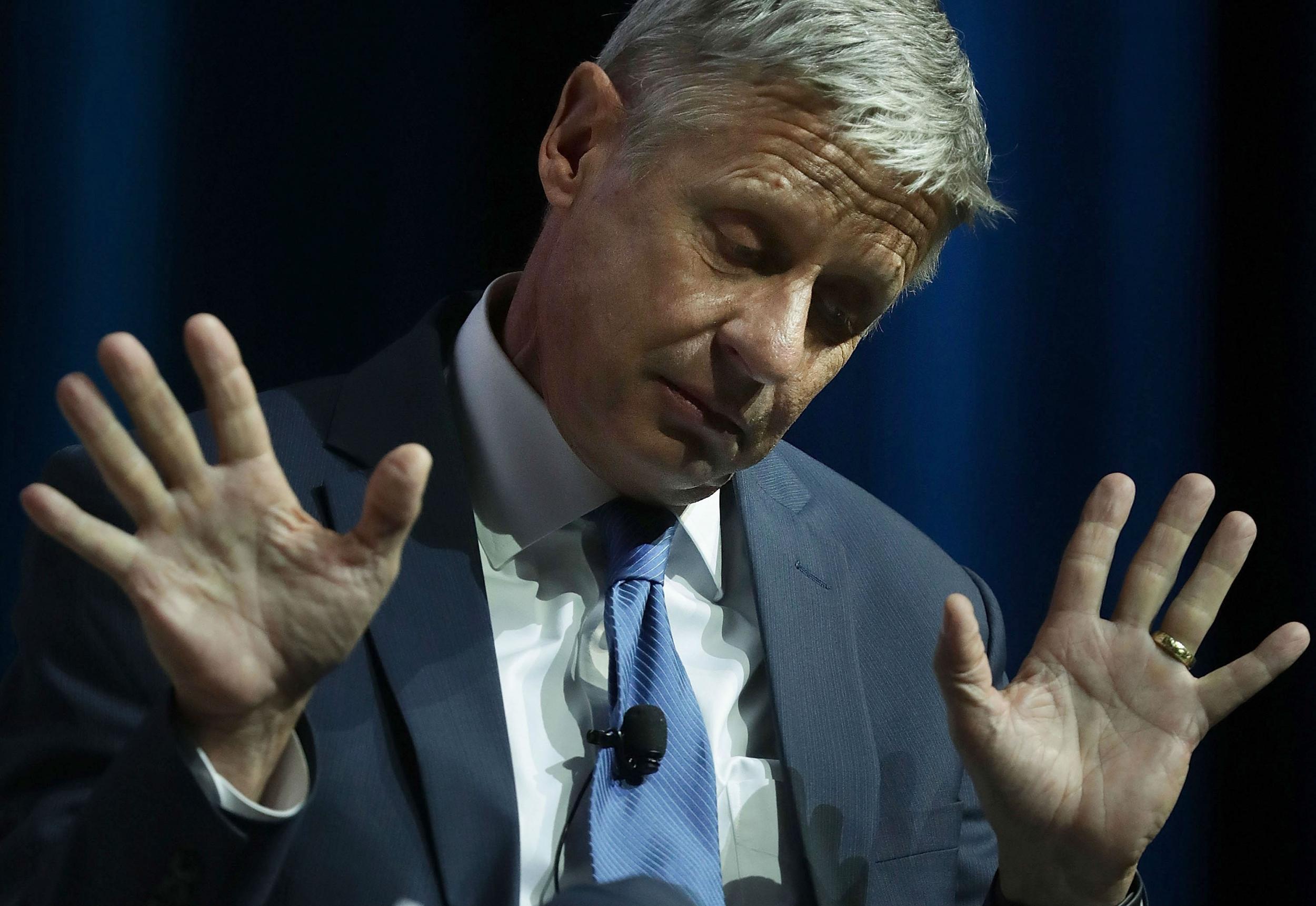 Gary Johnson is the Libertarian Party's presidential nominee