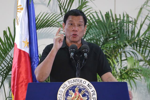 President Duterte said he was realigning his foreign policy because the US had failed the Philippines