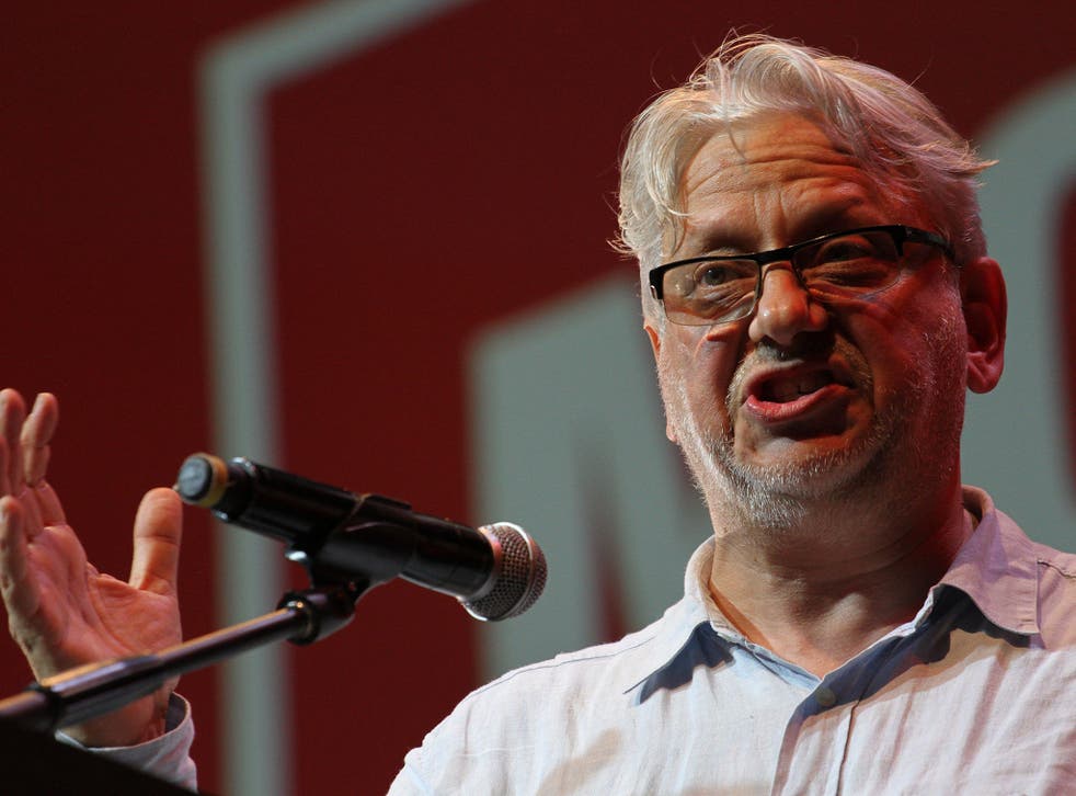 Jon Lansman, co-founder of Momentum, at rally in support of Jeremy Corbyn, July 2016