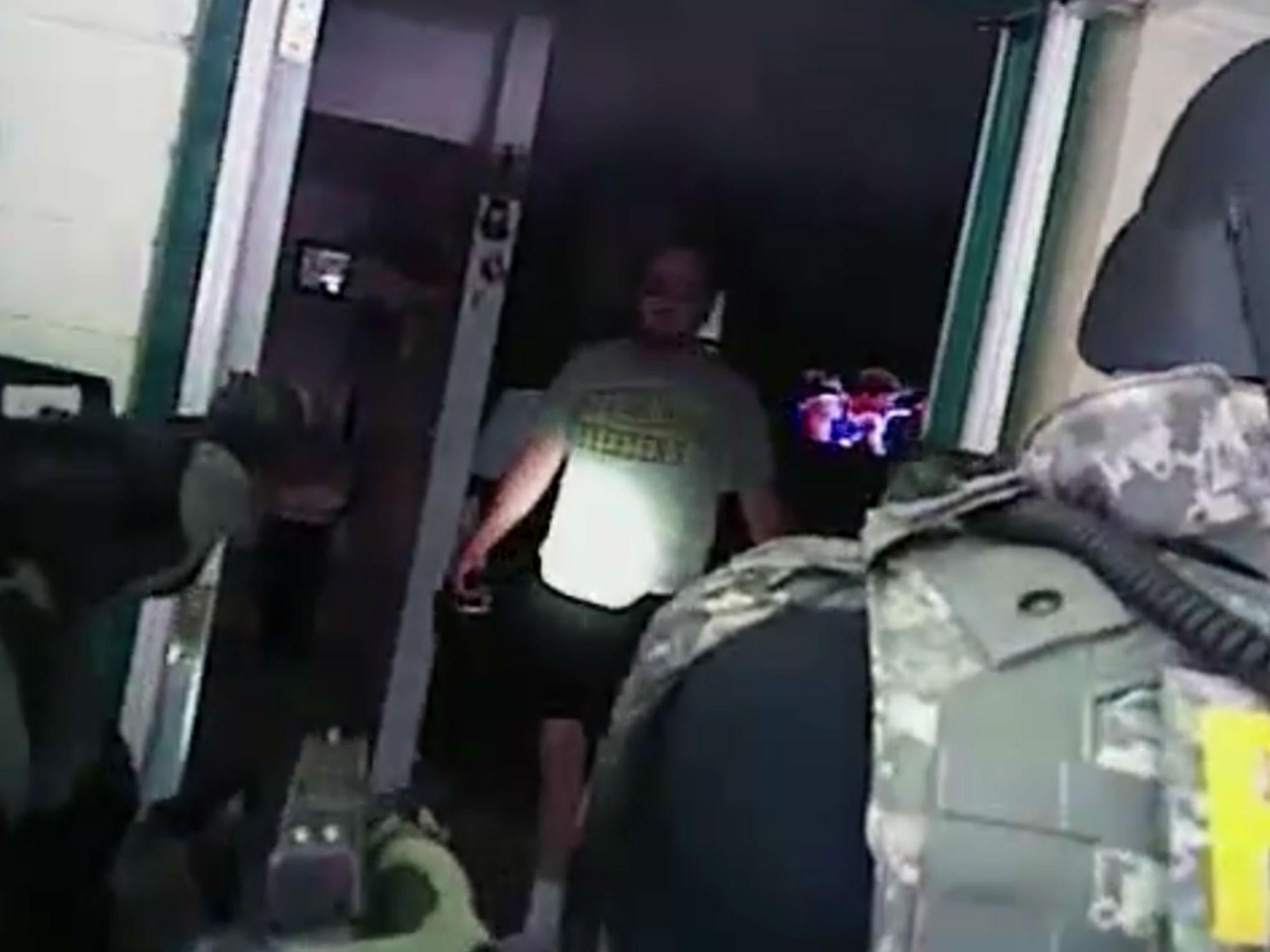 Jeffrey Clair Cave, 53, was shot dead and a detective was seriously injured