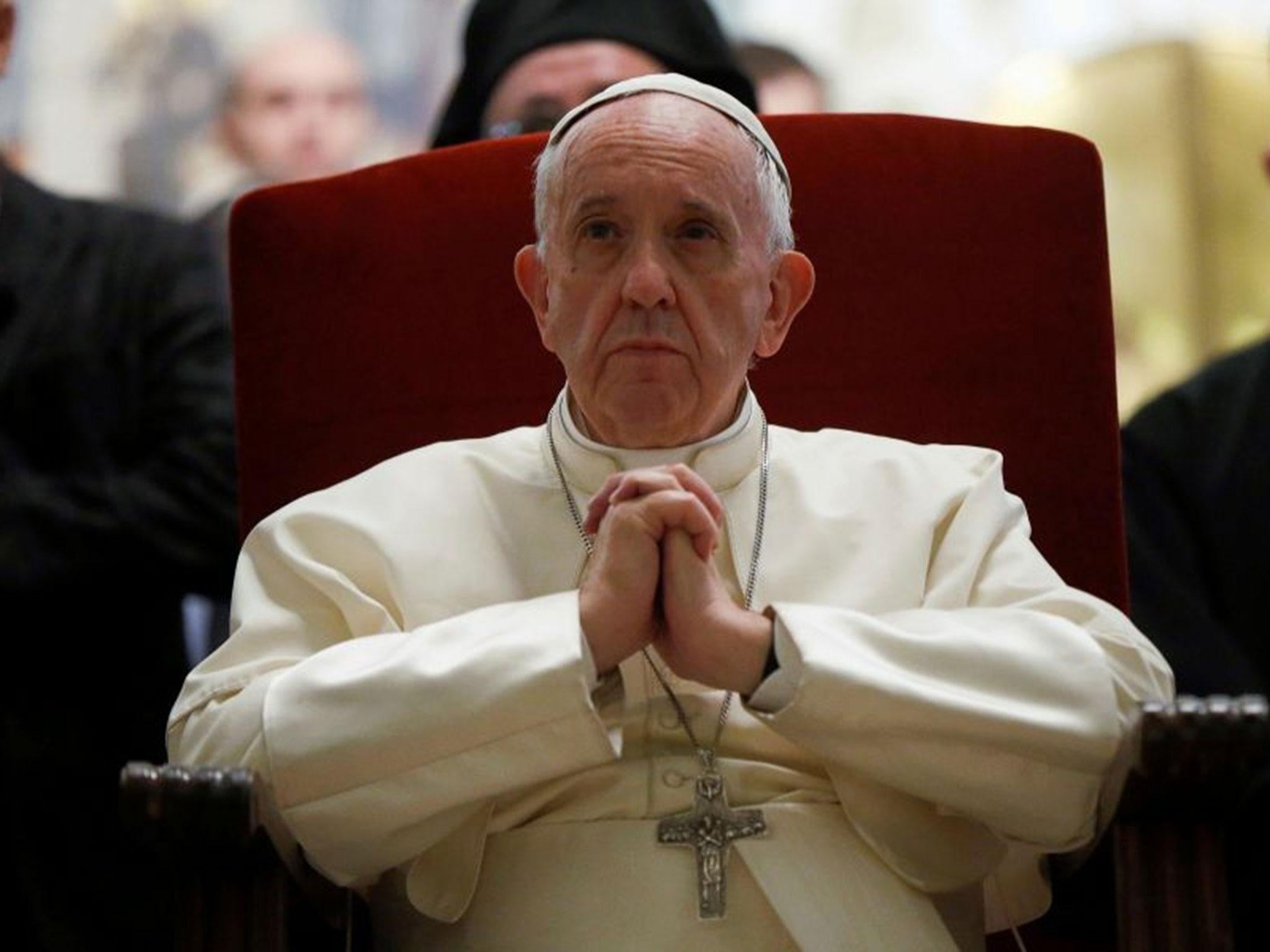 Pope Francis visits the Svetitskhoveli Cathedral in Mtskheta, Georgia, 1 October, 2016