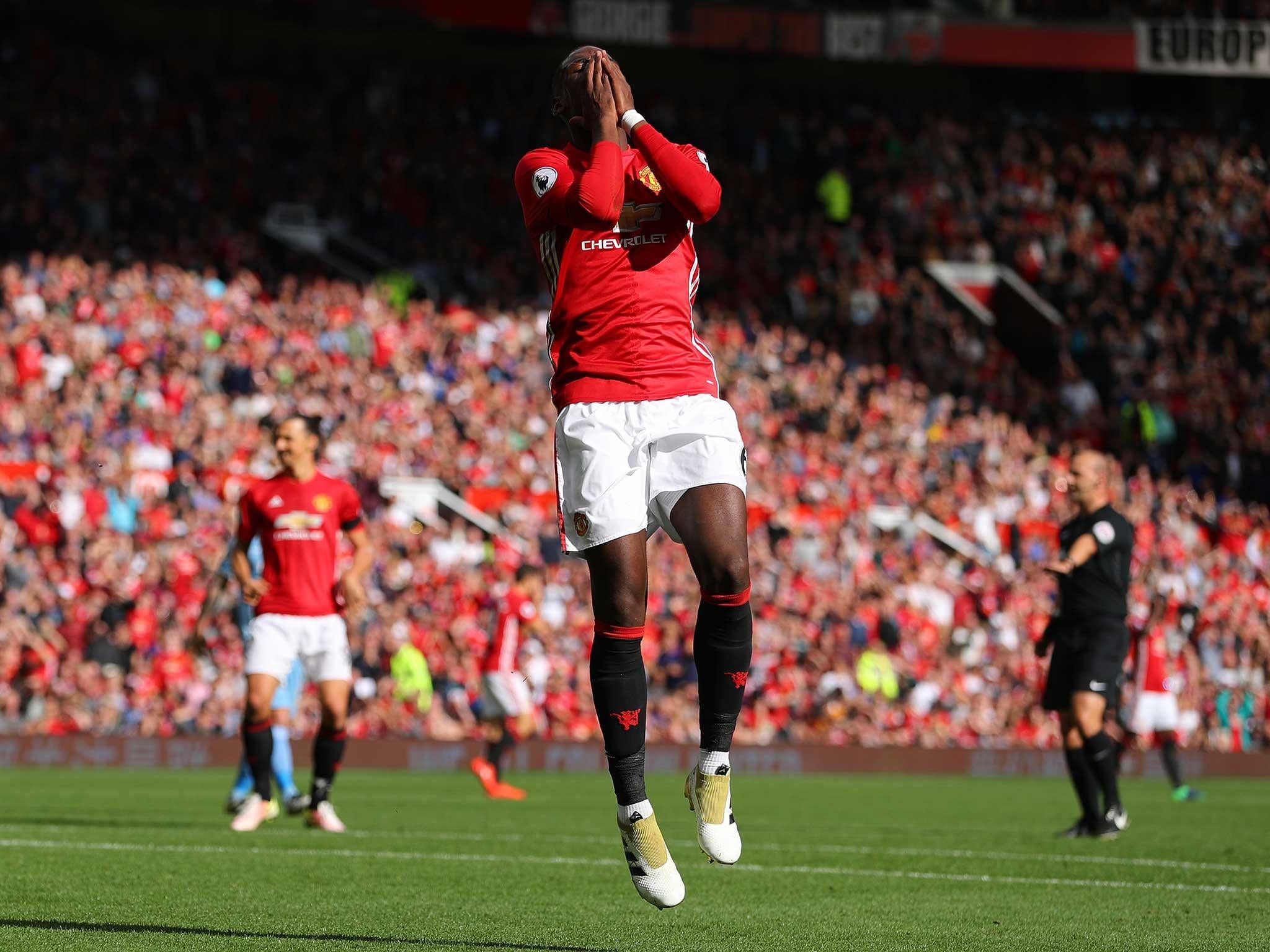 Pogba cut a frustrated figure throughout