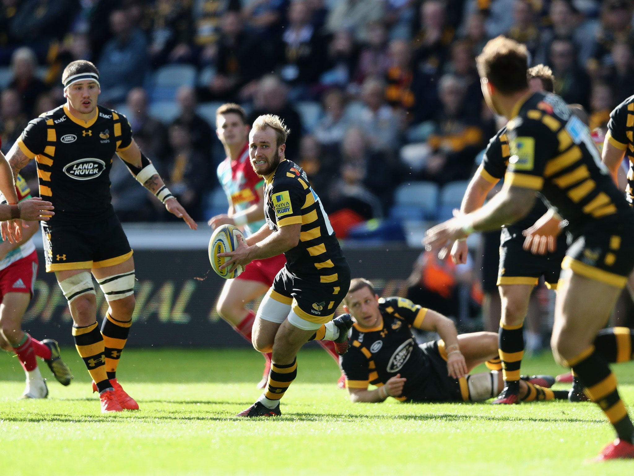 Dan Robson in action for Wasps