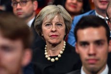 Theresa May faces Tory backlash after signalling a move toward hard Brexit