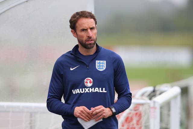 Southgate as U21 manager prior to his appointment to the senior role