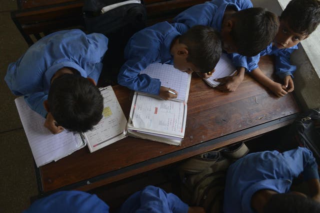 The principal of an Islamic school in Pakistan has urged parents that 'low marks' won't take away their child's 'dream and talent'
