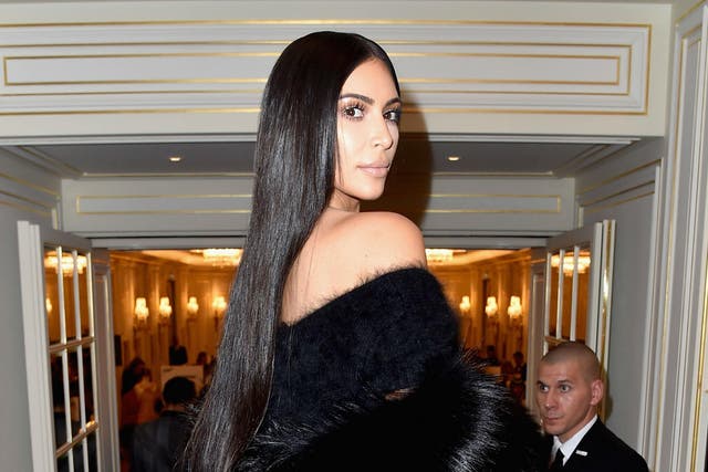 Kim Kardashian West at Paris Fashion Week
