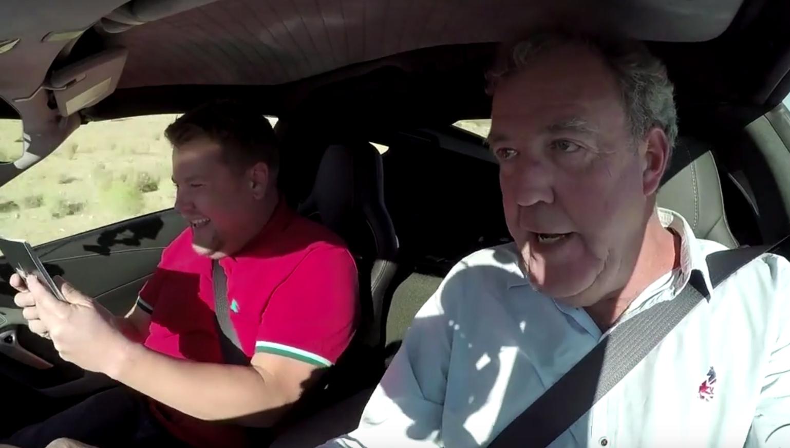 The Grand Tour: Jeremy Clarkson, Richard Hammond and James May join James  Corden for a Top Gear-esque race, The Independent