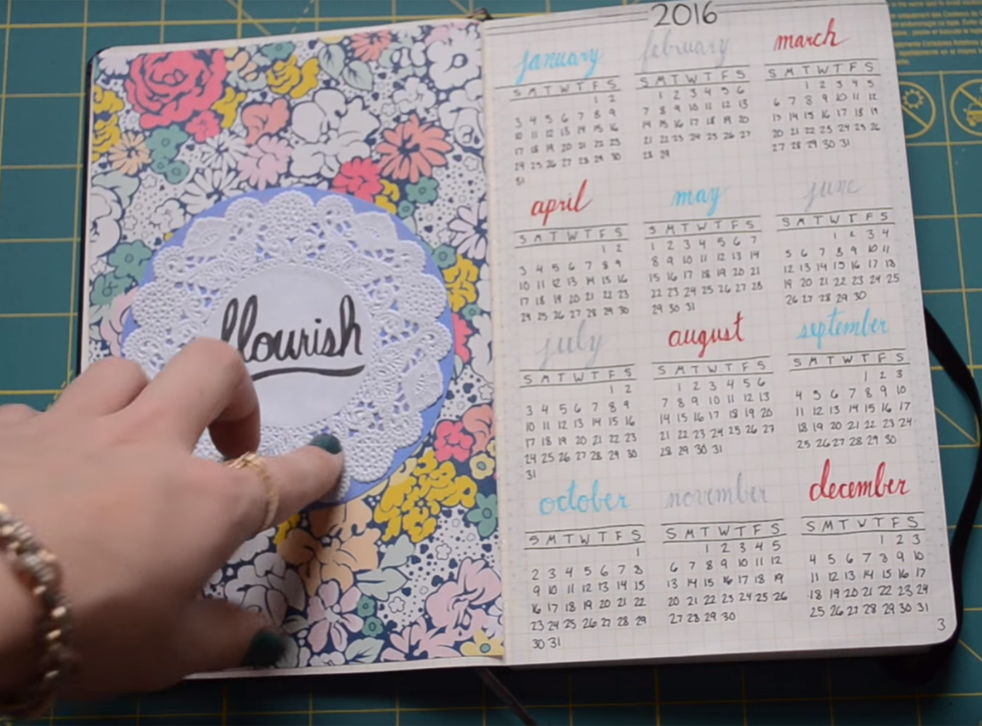 An example of a bullet journal (studyign/YouTube)