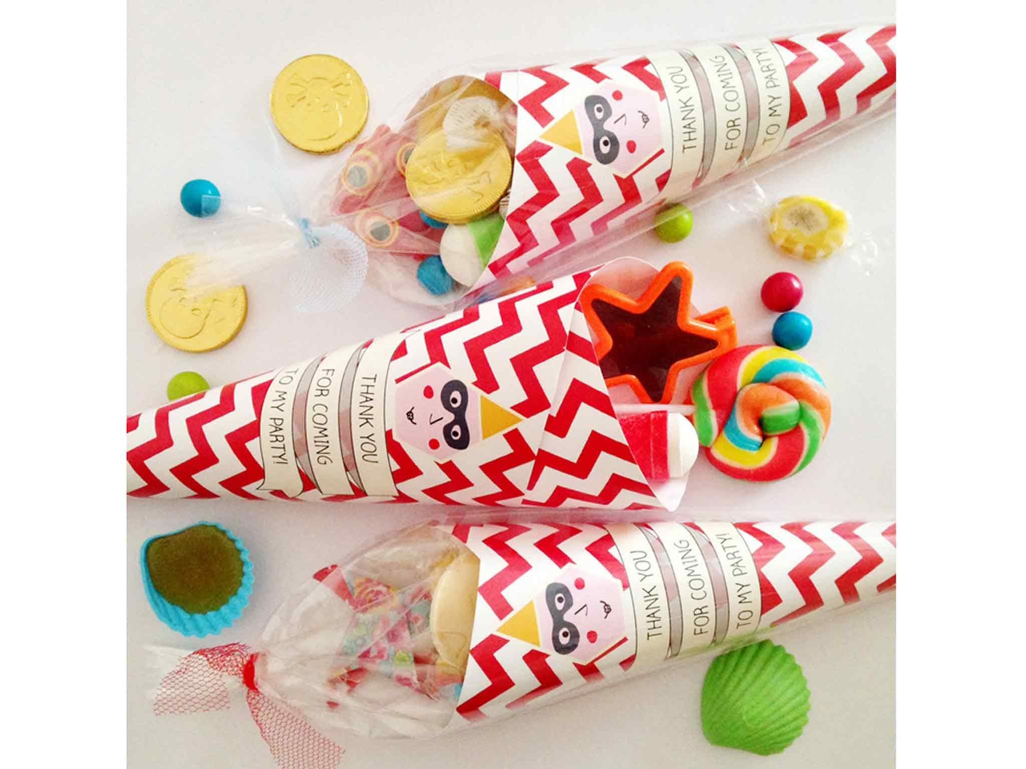Pre-Filled Sea Fish Sweet Cones Children’s Kids Party Bags Boys Girls Favours 