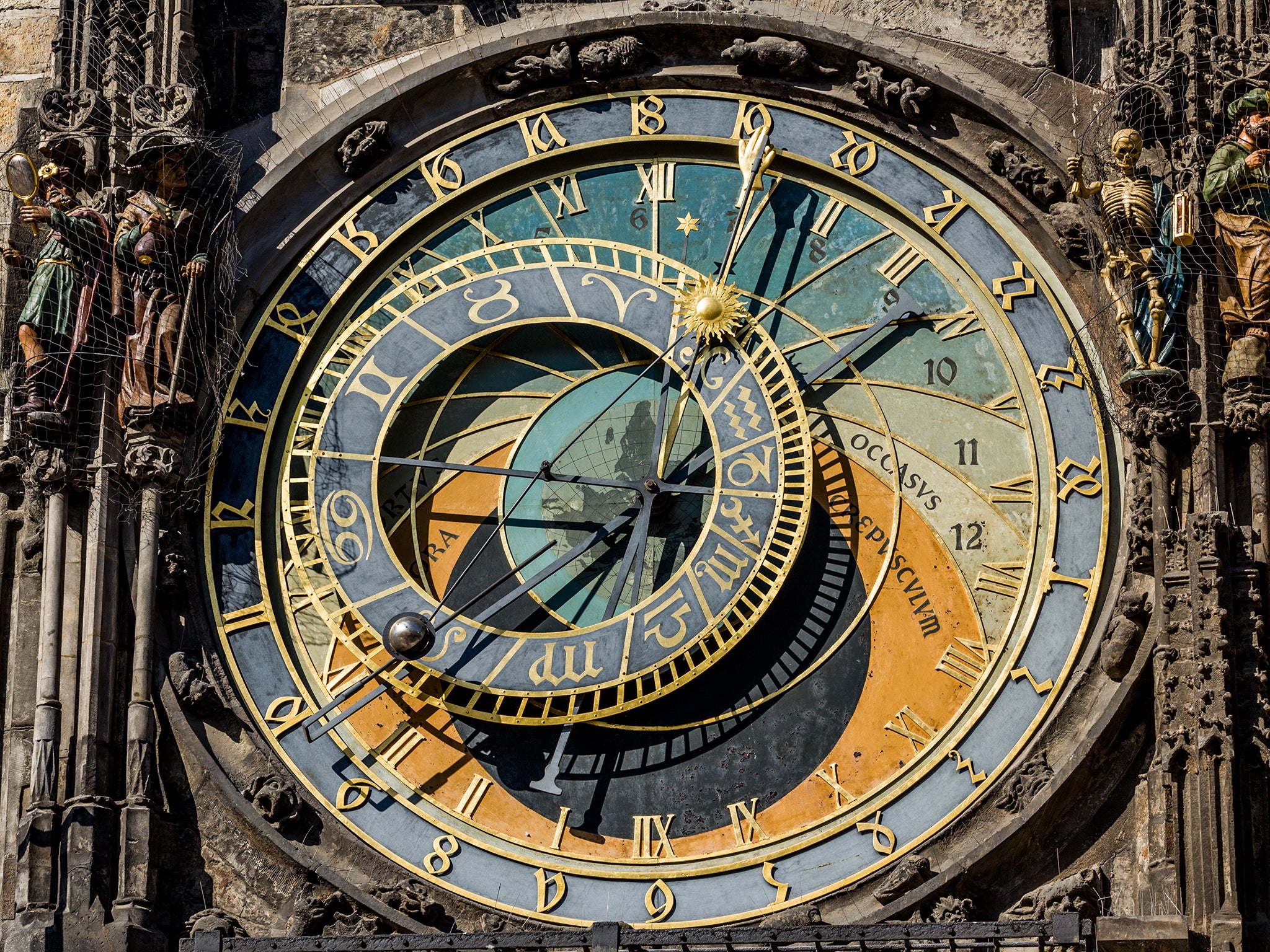 The measurement of time has come a long way since this an astronomic clock in Prague was built