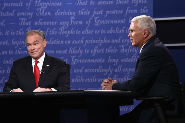 Vice presidential candidates repeatedly clashing at Tuesday's debate