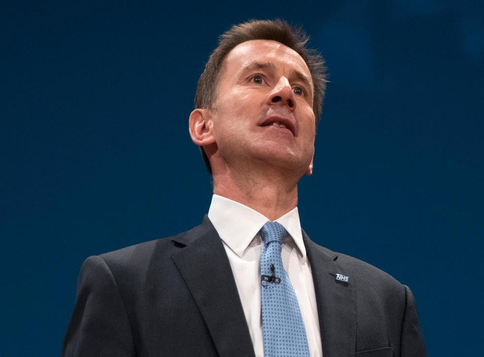 Hunt has a very clear plan and it is driven by private healthcare and insurance corporations