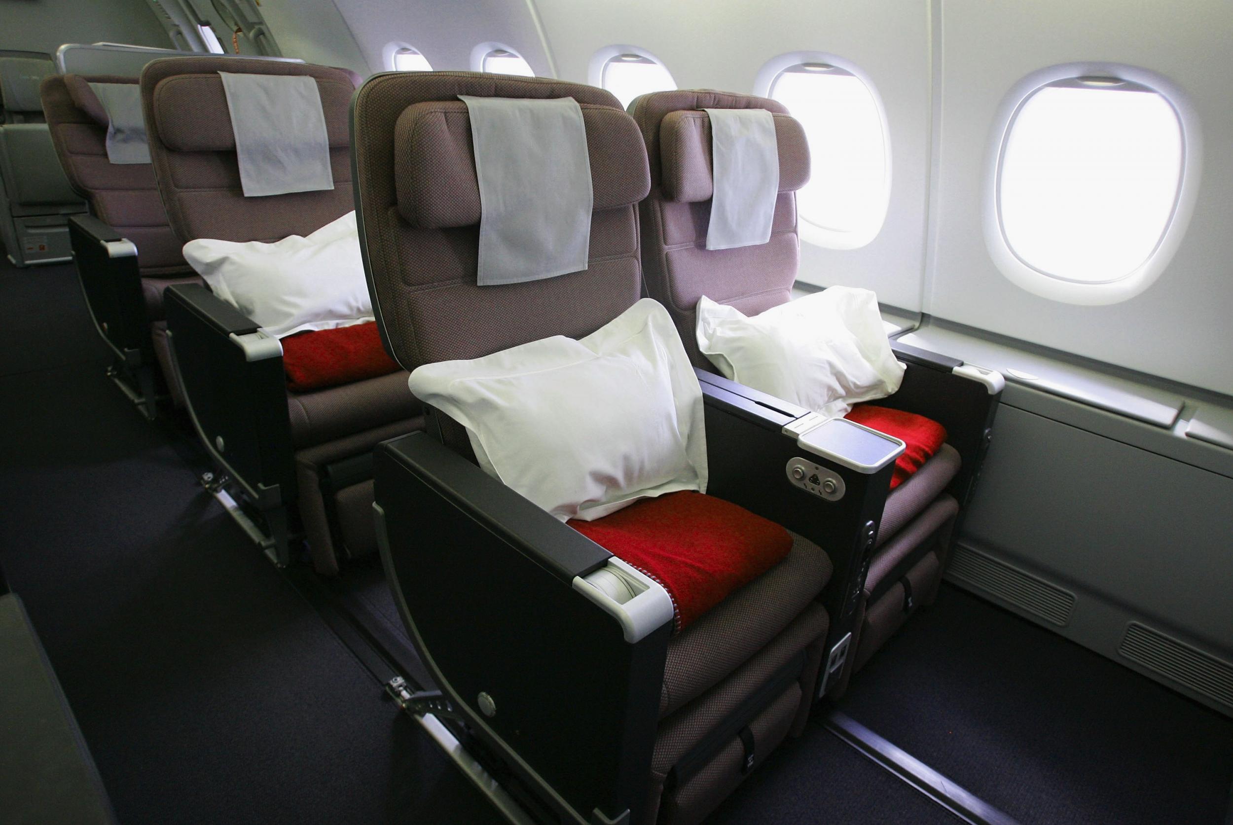 Choose your flight carefully and you could find yourself with extra space on board