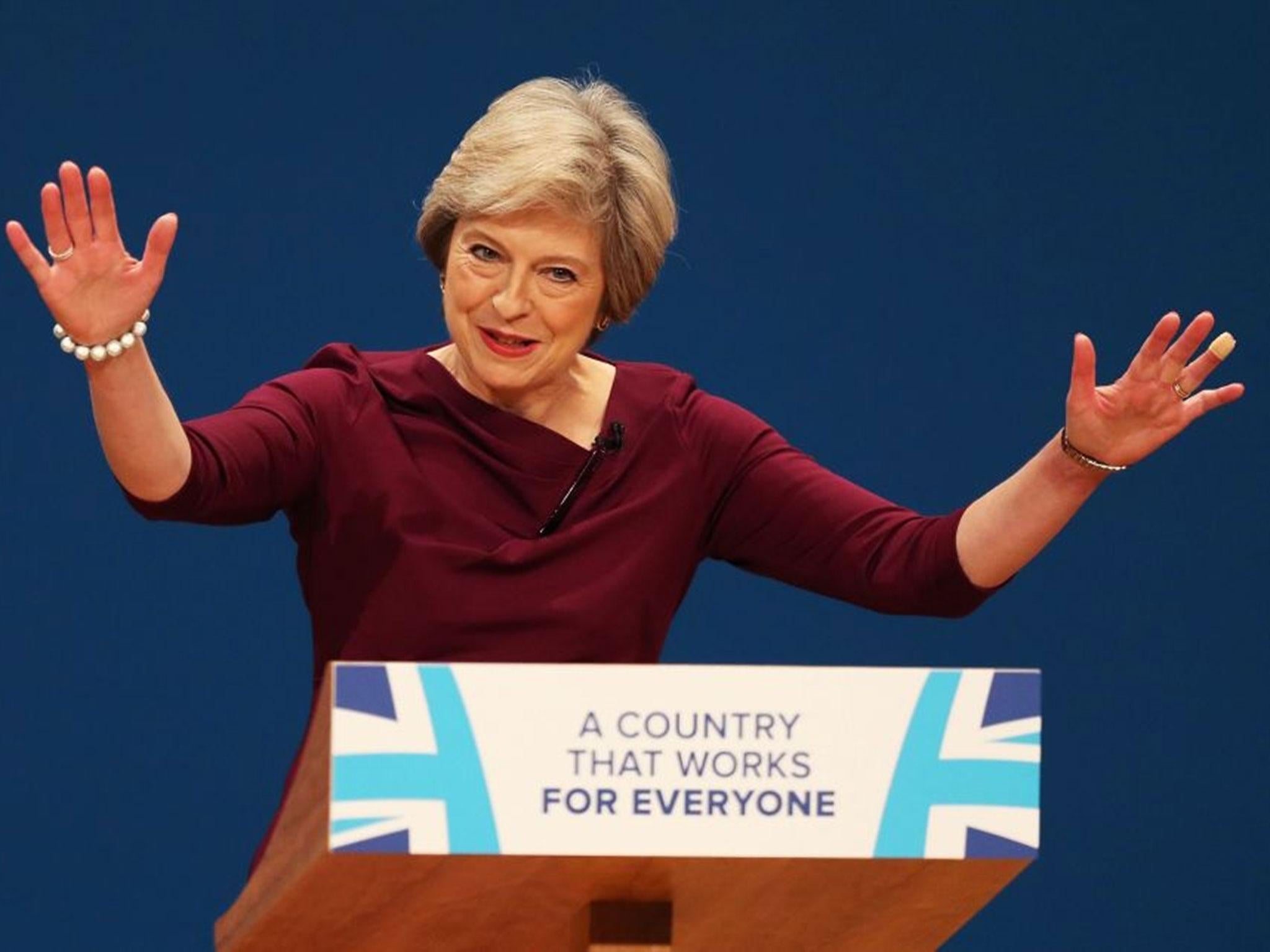 Theresa Mays Keynote Speech At Tory Conference In Full The Independent 3586