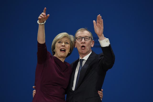 Theresa May and her husband Philip May
