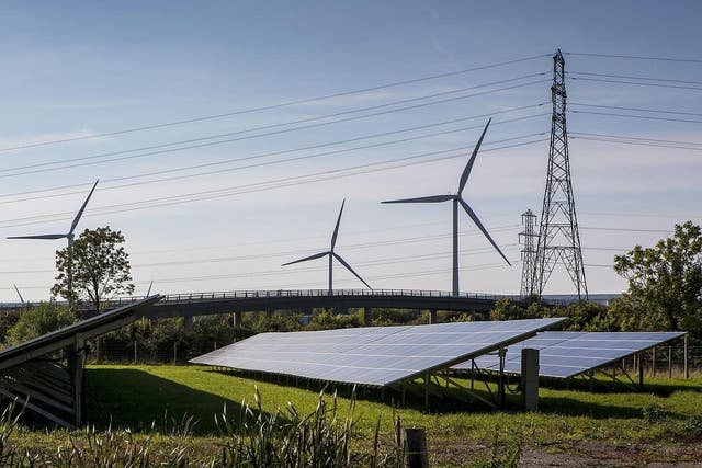 A quarter of the UK's energy output came from renewables last year