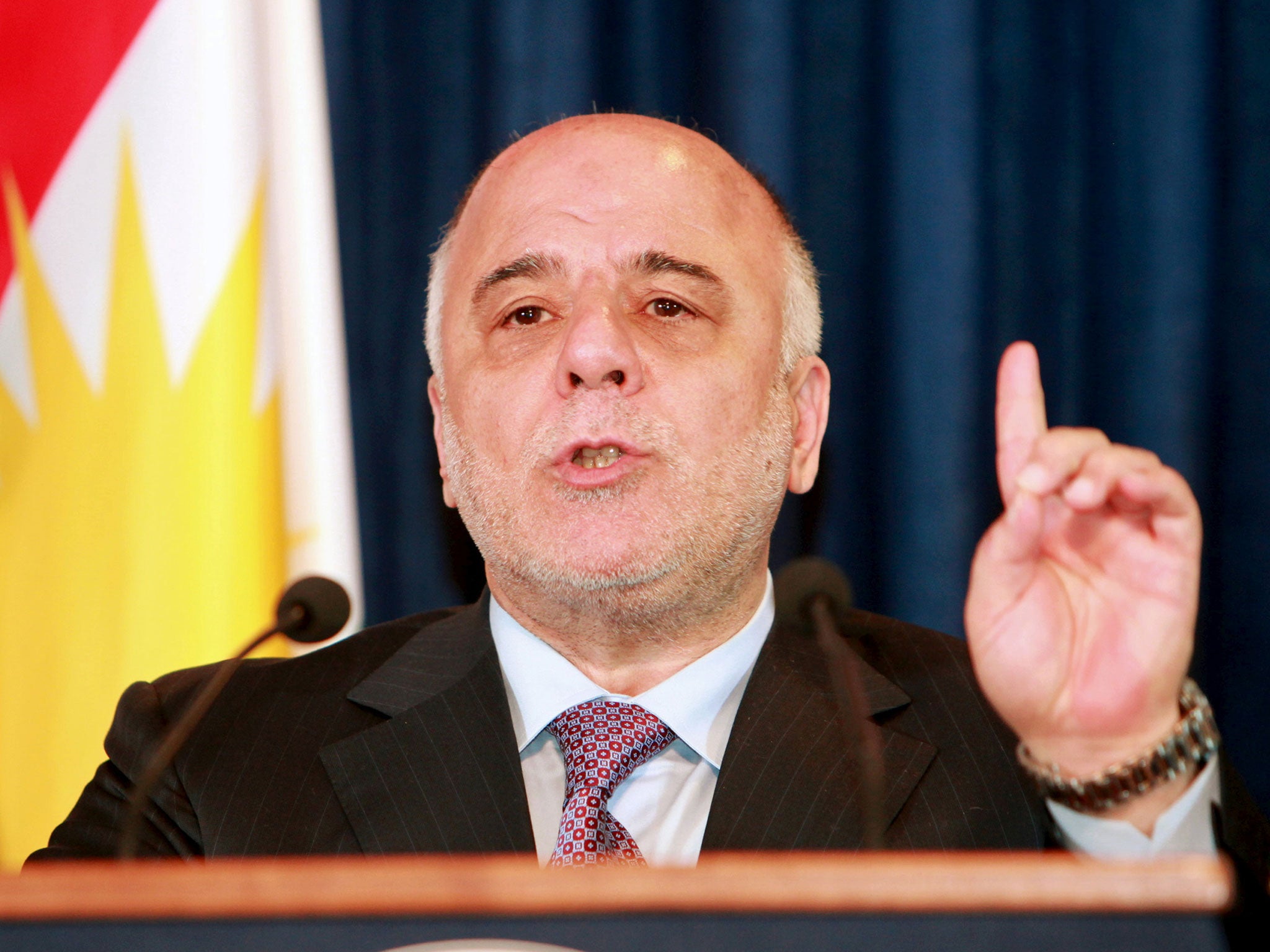 Mr Abadi said he had asked Turkey 'not to intervene in Iraqi matters'