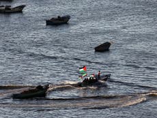 Israel intercepts boat carrying pro-Palestinian activists attempting to break naval blockade of Gaza