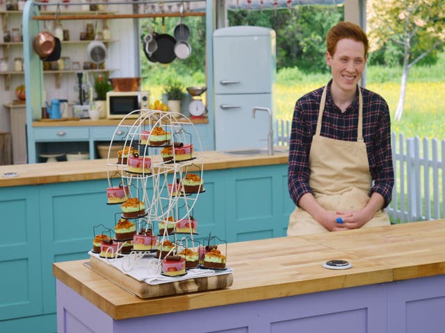 Andrew used his engineering skills in his mousse cake showstopper