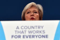 Theresa May gives climate change just one 'cursory' mention during Tory conference speech