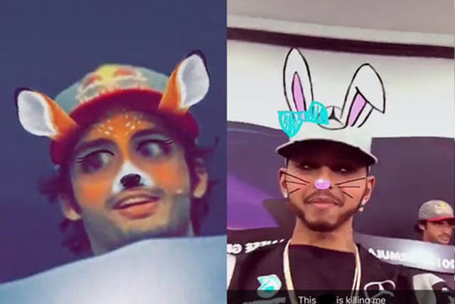 Lewis Hamilton has been criticised for taking Snapchat selfies during the drivers' press conference in Japan