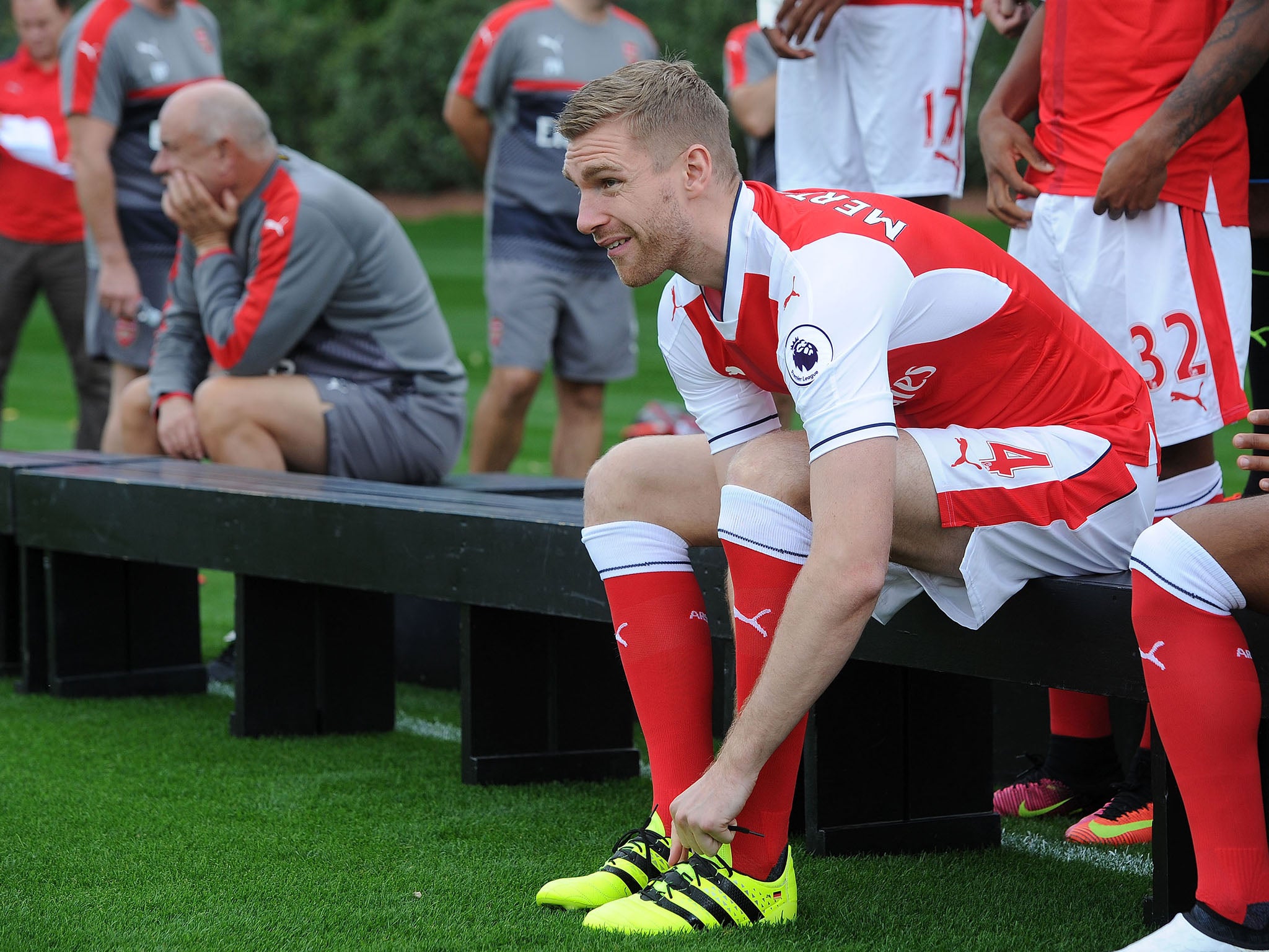 Mertesacker was named Arsenal captain in August