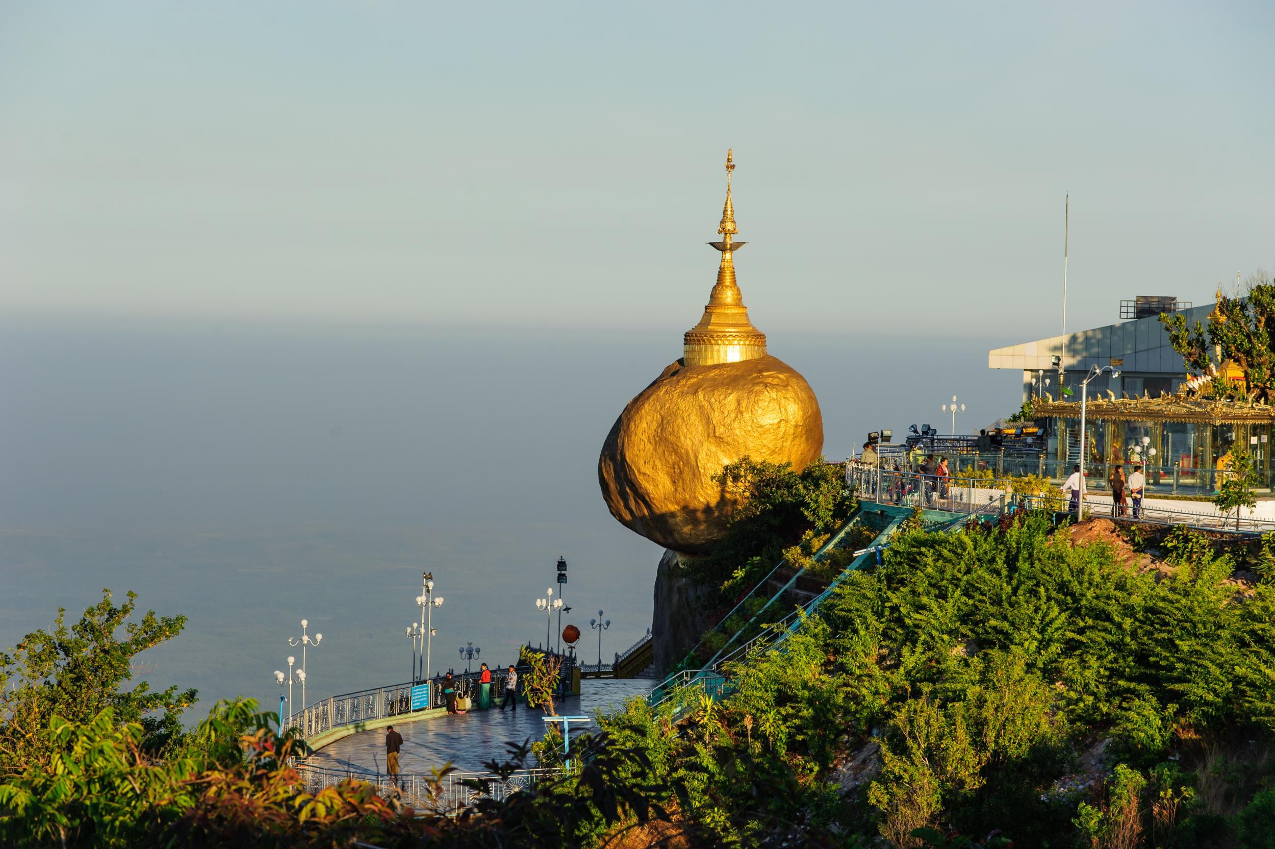 Burma's precarious-looking pilgrimage site, the Golden Rock