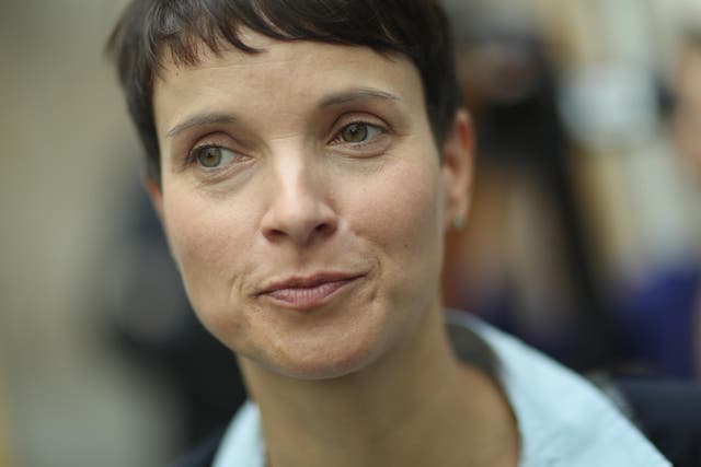 Frauke Petry, co-head of the Alternative fuer Deutschland (AfD) political party
