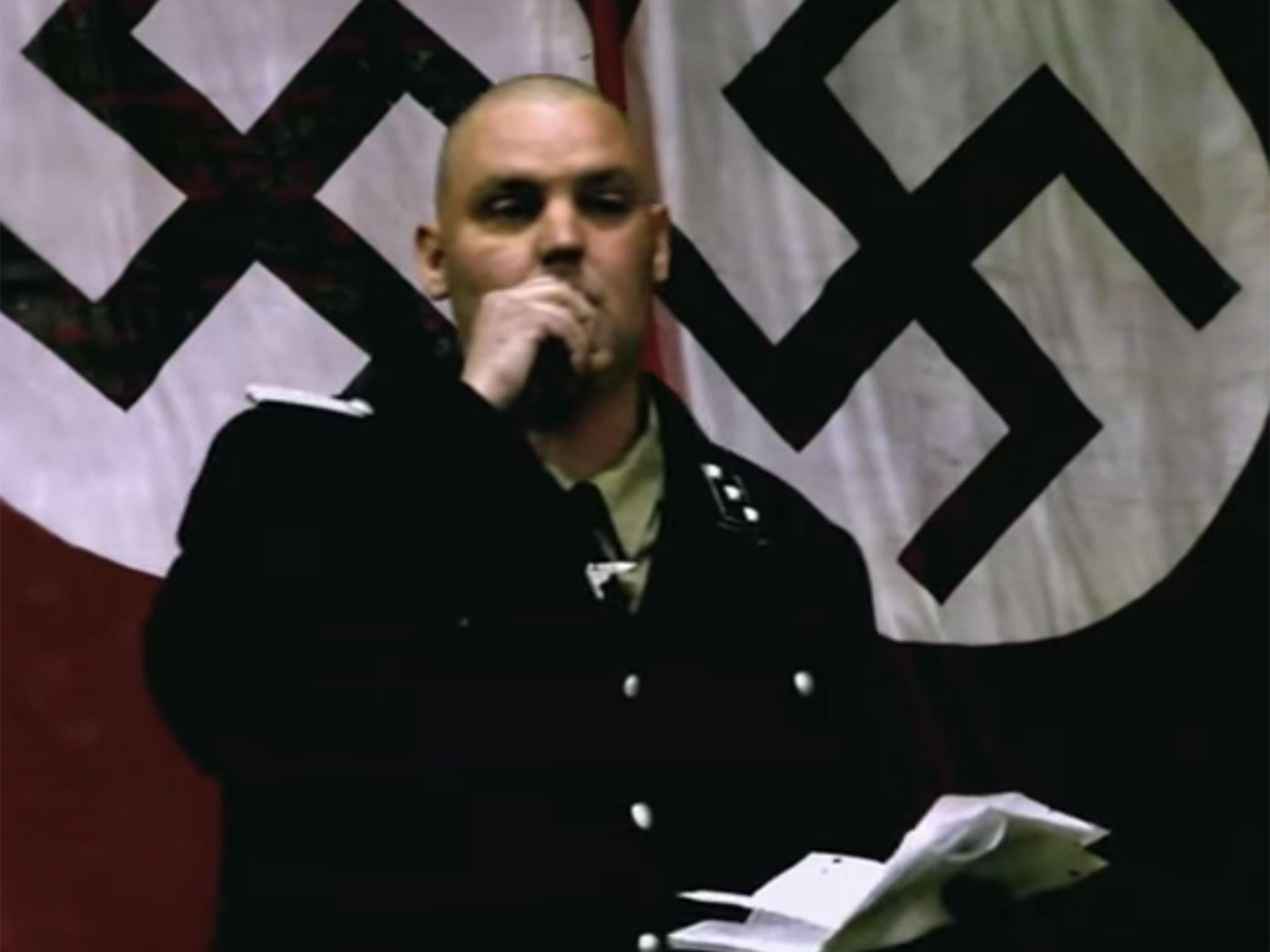 Jeff Hall, a prominent neo Nazi, was shot by his son, Joseph, while he was sleeping.