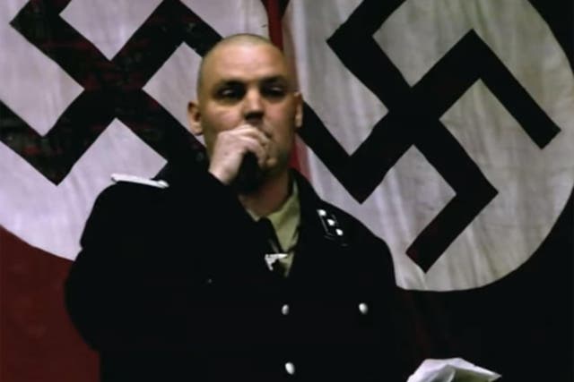 Jeff Hall, a prominent neo Nazi, was shot by his son, Joseph, while he was sleeping.