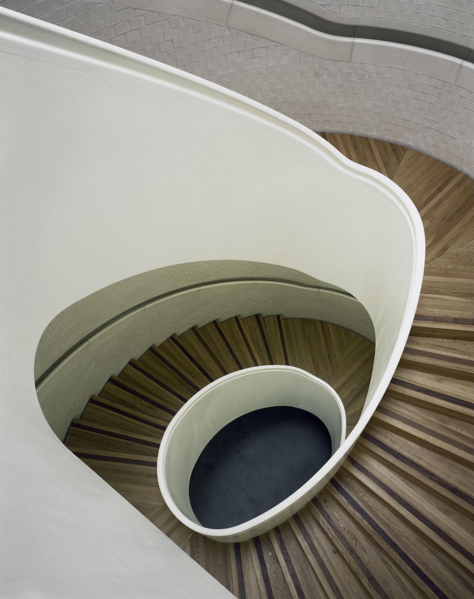 The new spiral staircase in the Newport Street Gallery