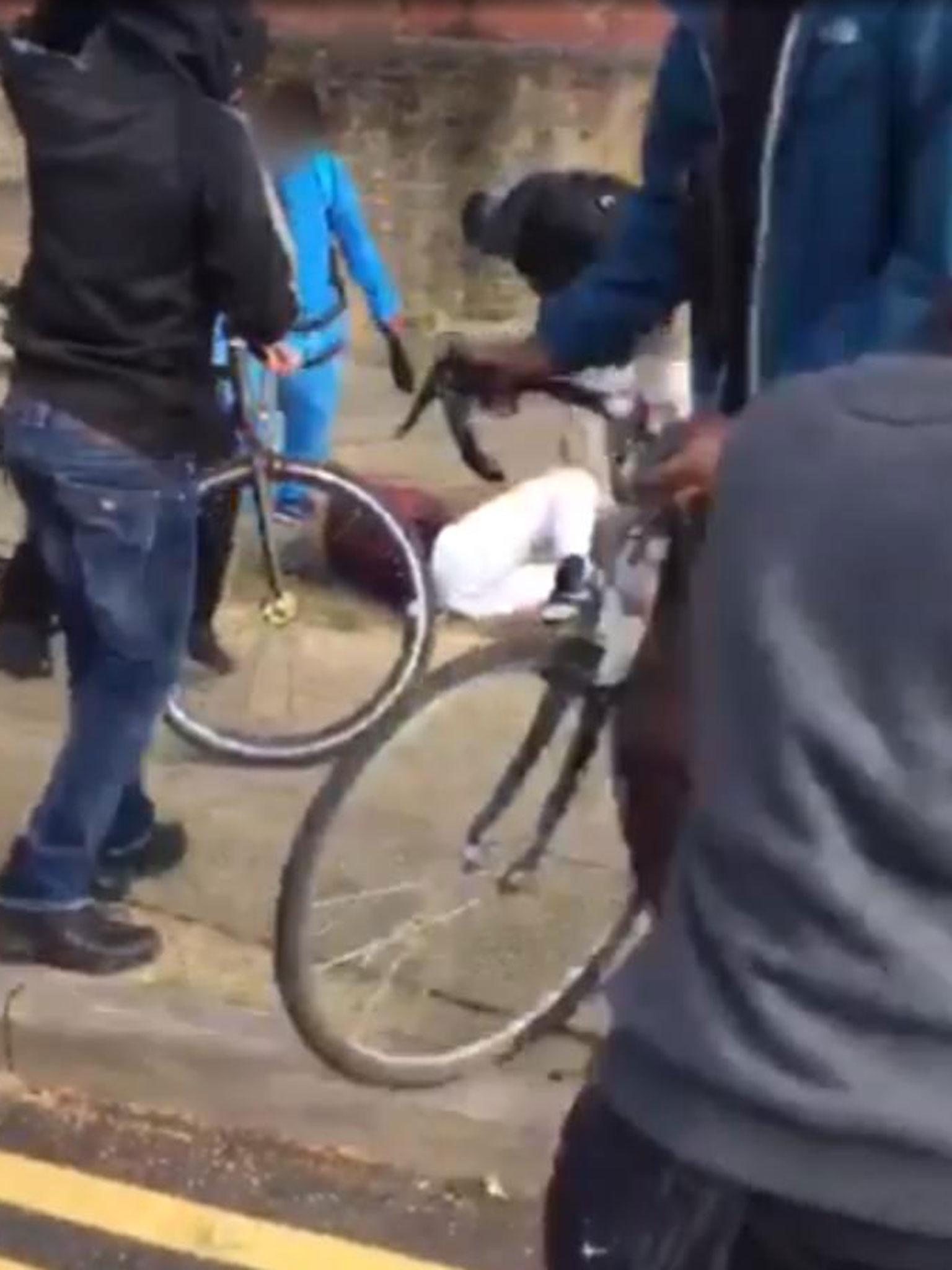 Footage showing a teenage victim being attacked by gang members in Newham in September