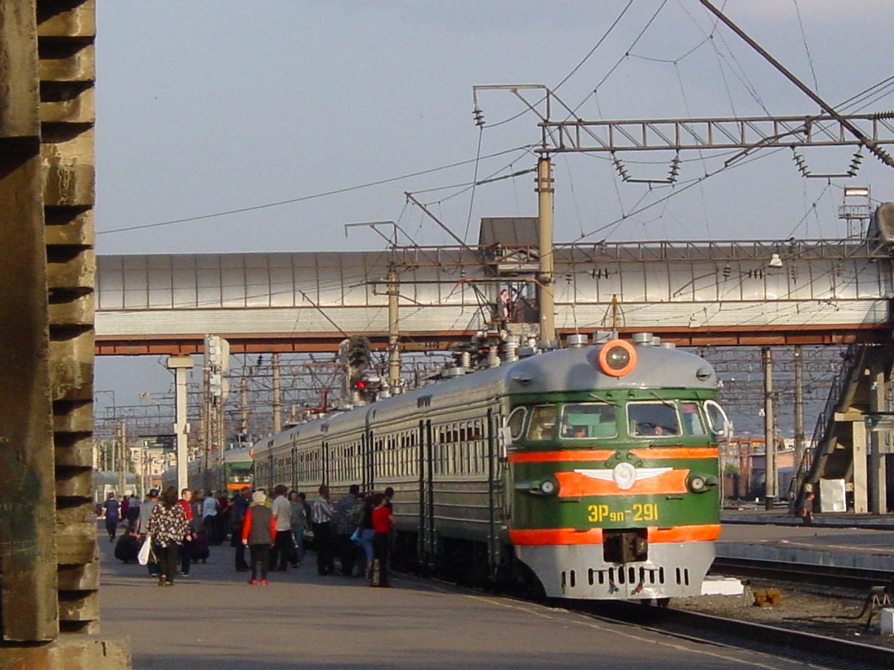 The local train at Ulan-Ude, about 100km from Lake Baikal