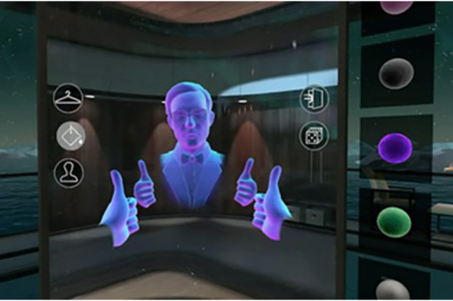 Creating an avatar in Oculus' virtual version of a social network