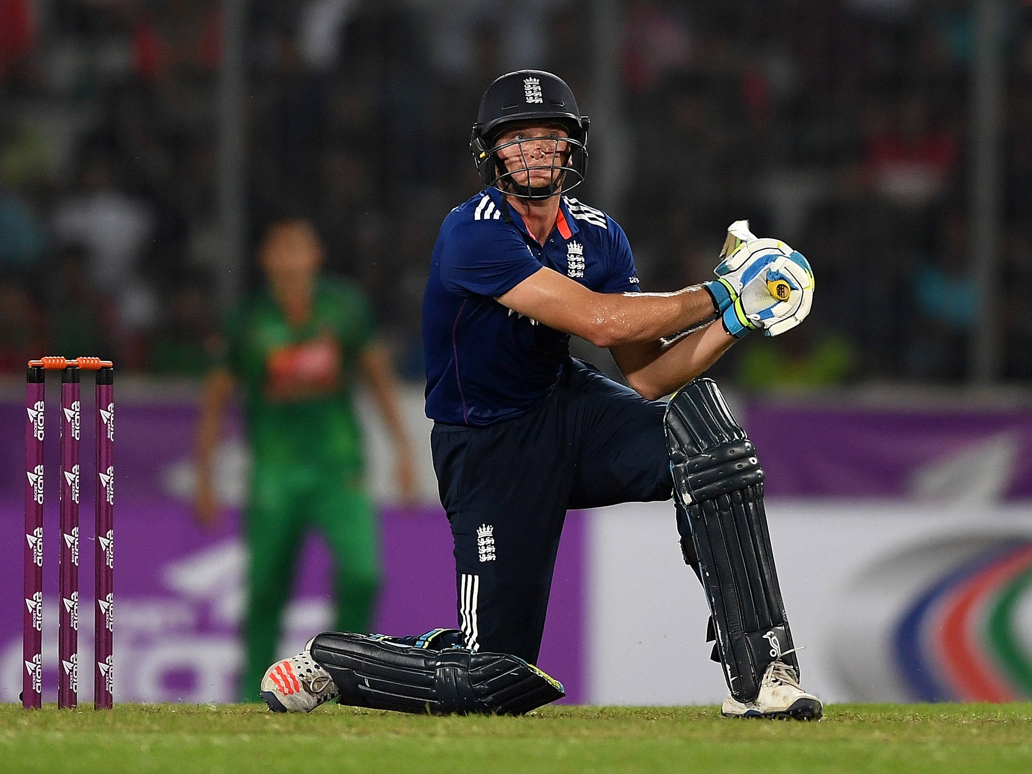 Jos Buttler's eye-catching 63 off 38 balls helped England beyond 300