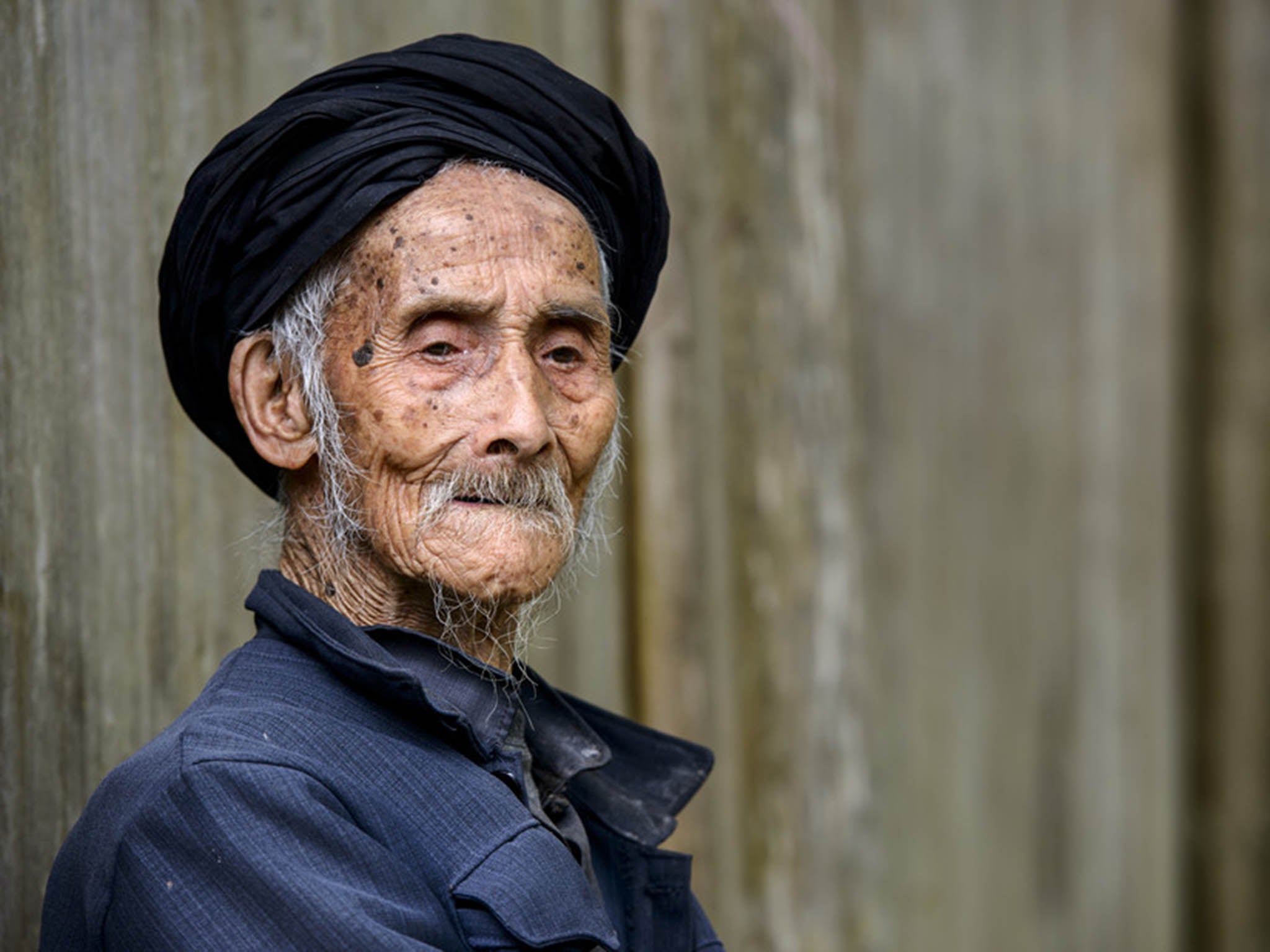 Centenarian in Tiantou Village, Guangxi, China