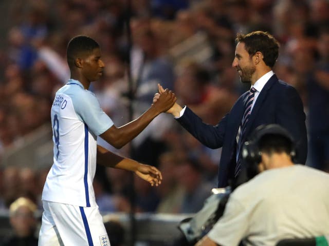 Rashford scored a hat-trick for the under-21s last month