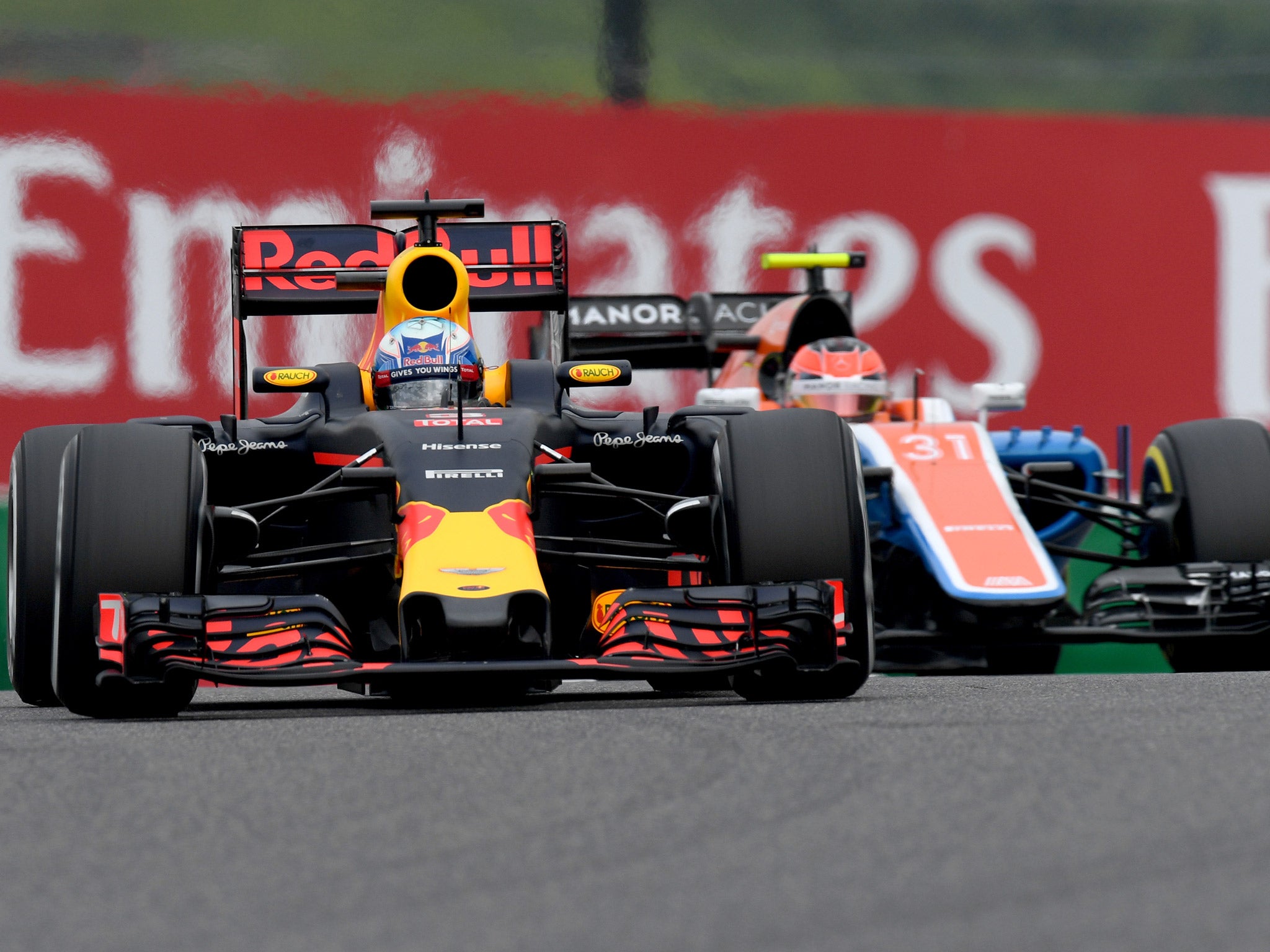 Daniel Ricciardo will start behind his Red Bull teammate Max Verstappen