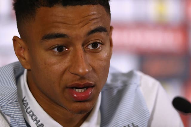 Jesse Lingard during Friday's press conference