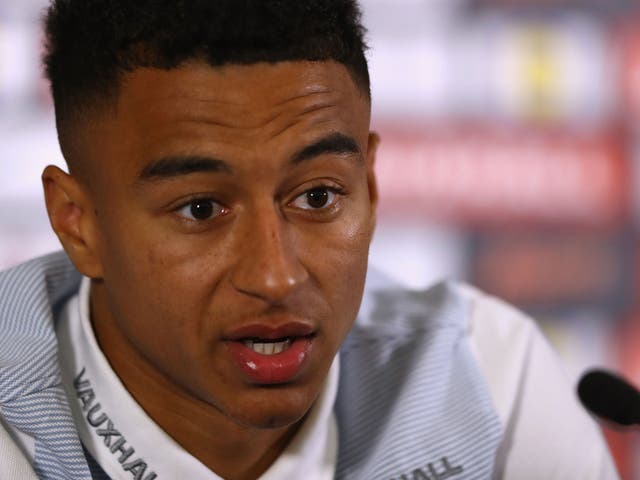 Jesse Lingard during Friday's press conference