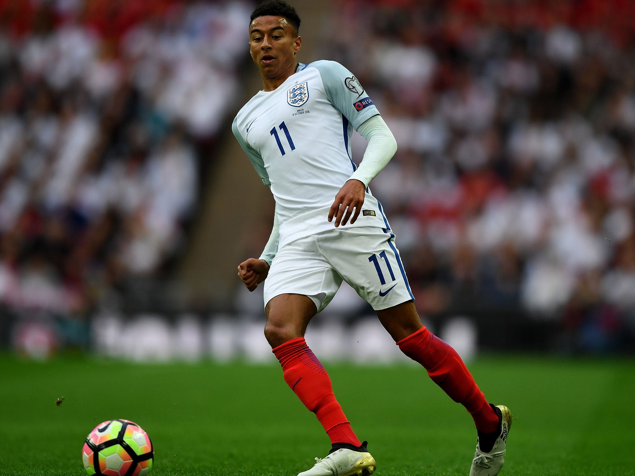 Jesse Lingard made his first start for England under Southgate