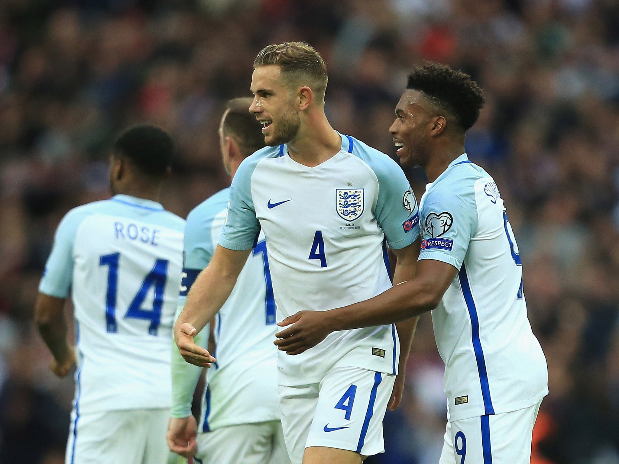 Jordan Henderson outshone his England midfield partner Wayne Rooney