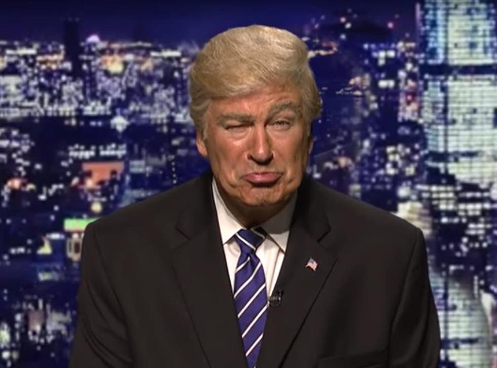 Alec Baldwin made up as Donald Trump for a recent Saturday Night Live sketch
